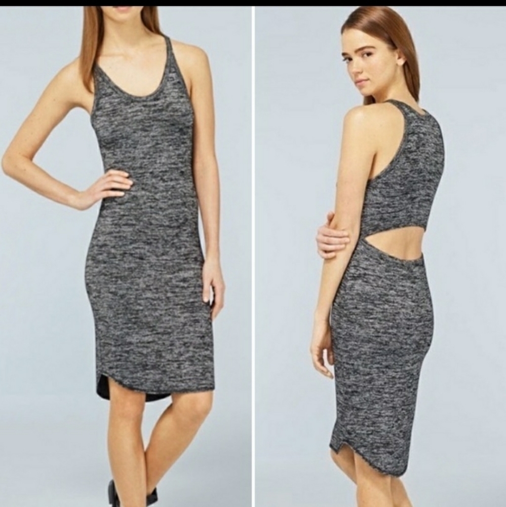 Aritzia Wilfred Free Long Grey Dress